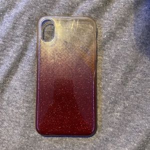 Red and Gold iPhone X Case